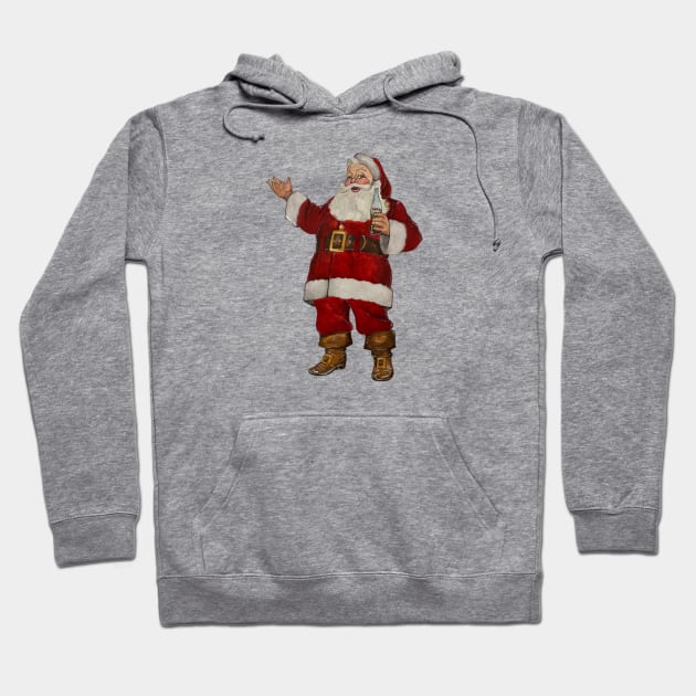 Retro Santa Hoodie by jamesmbrooker